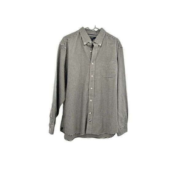 Cremieux  long sleeve black and white button down. Size XL - Picture 1 of 13